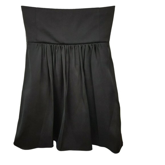 Banana Republic Sz 4 100% Silk Black Strapless Blouse - Picture 2 of 10